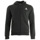 Paris Le Coq Sportif Ailier Fz Hood Brushed M Dark Heather Grey Gris Sweats Homme